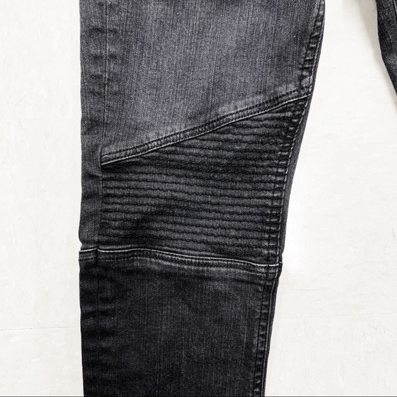 ALL SAINTS Washed Black Biker Fit Skinny Jeans 25 - Picture 8 of 13